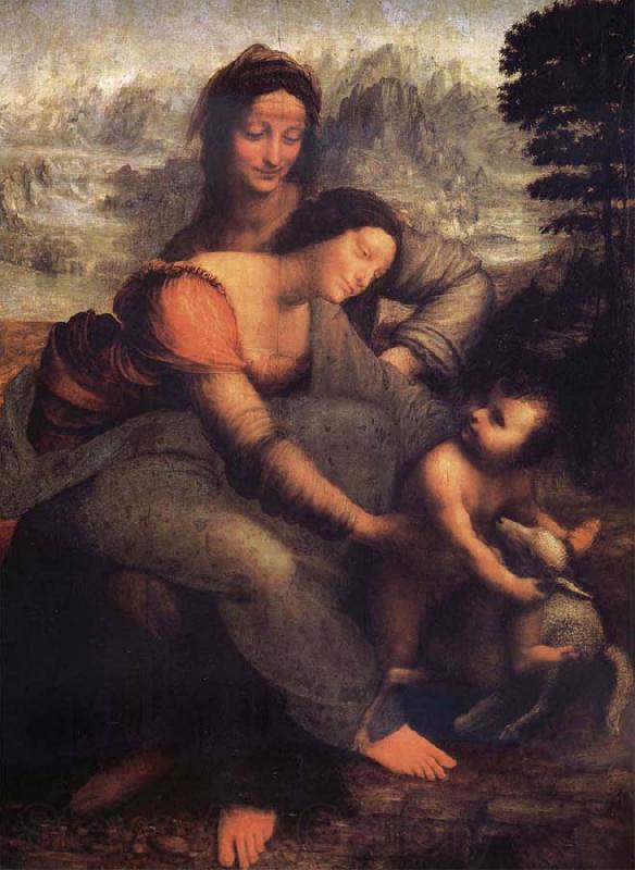 LEONARDO da Vinci The Virgin and the Nino with Holy Ana
